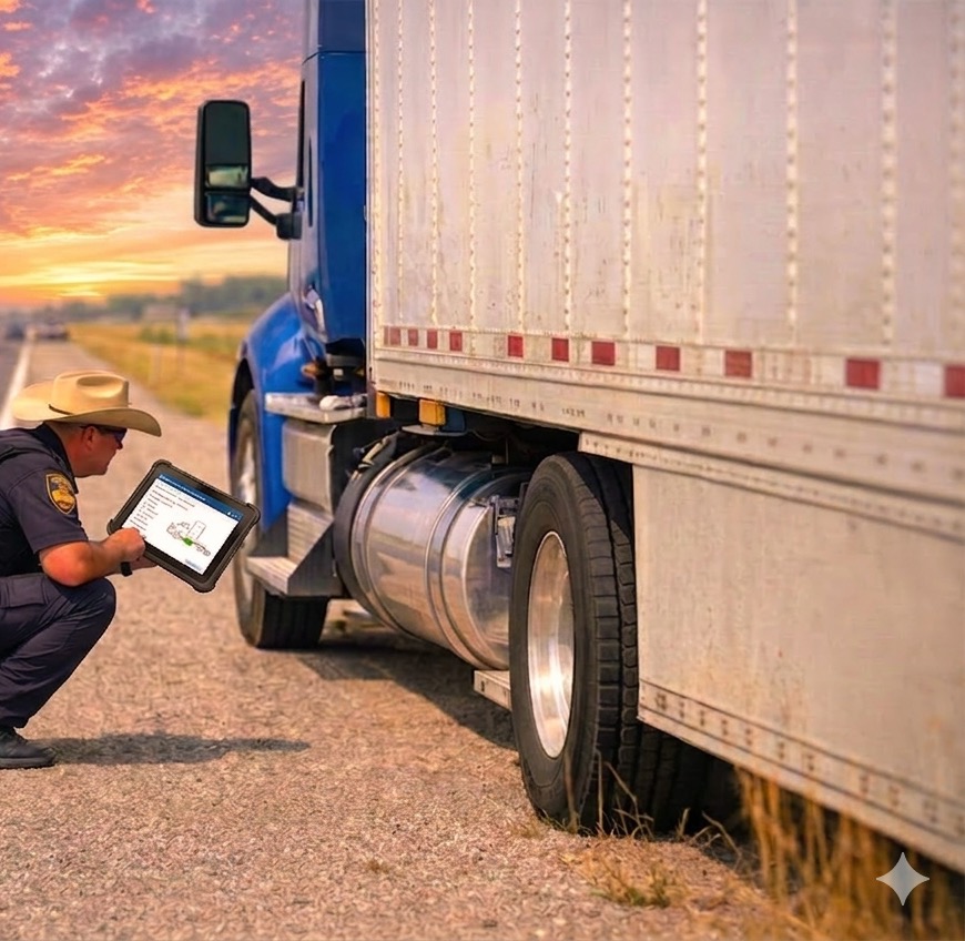 Safety manager using RegLogic on tablet at an oil and gas wellsite